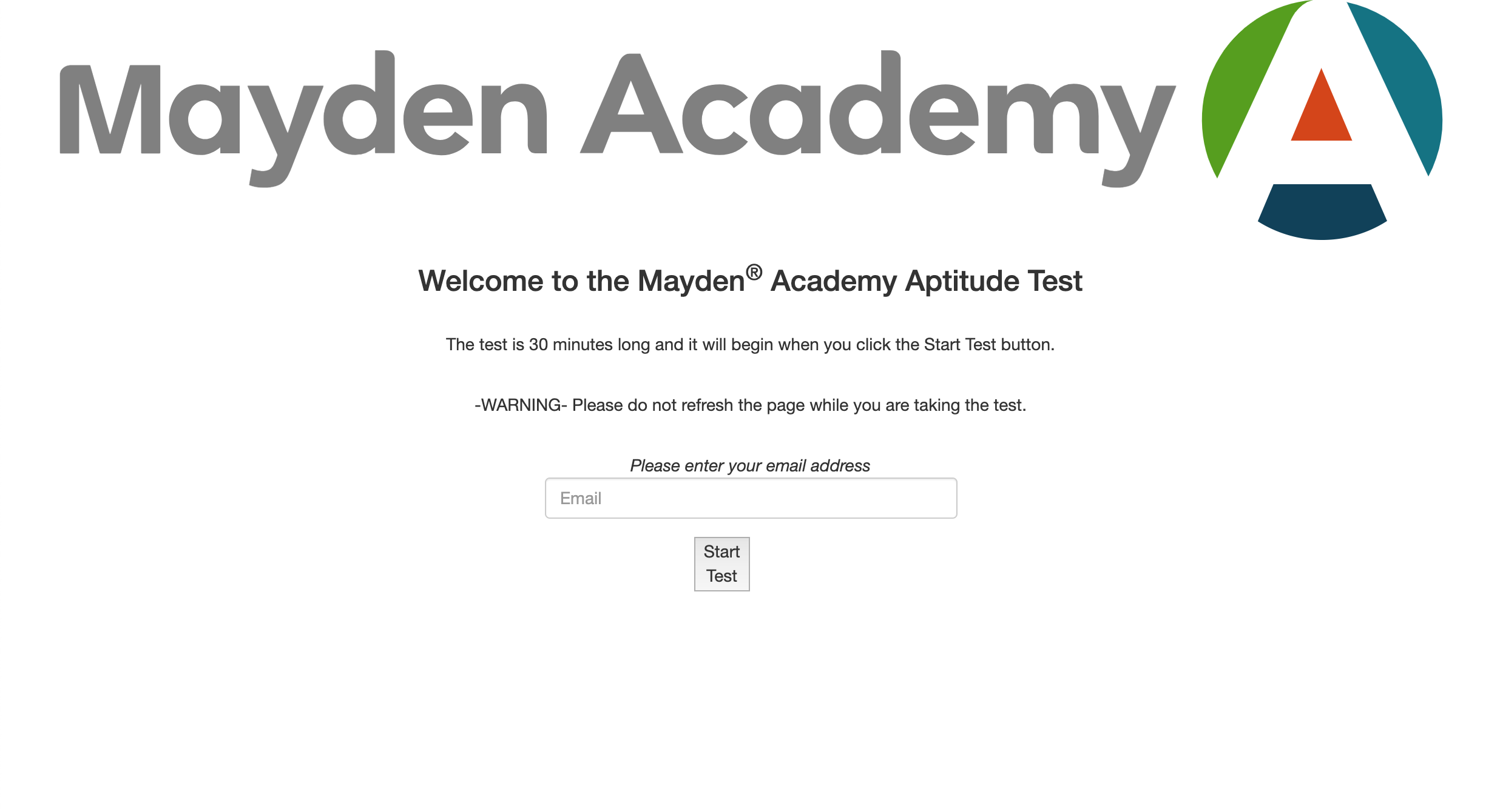 App Academy Aptitude Test